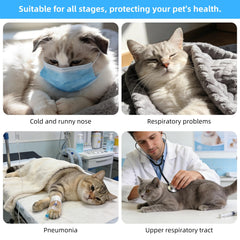 YFL portable nebulizer small pet masks ensure snug fits for small breeds and kittens.