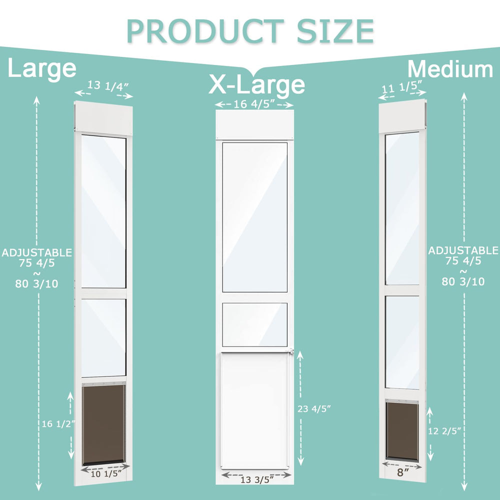 YGNNJY dog door large flap provides easy pet passage for bigger dogs.