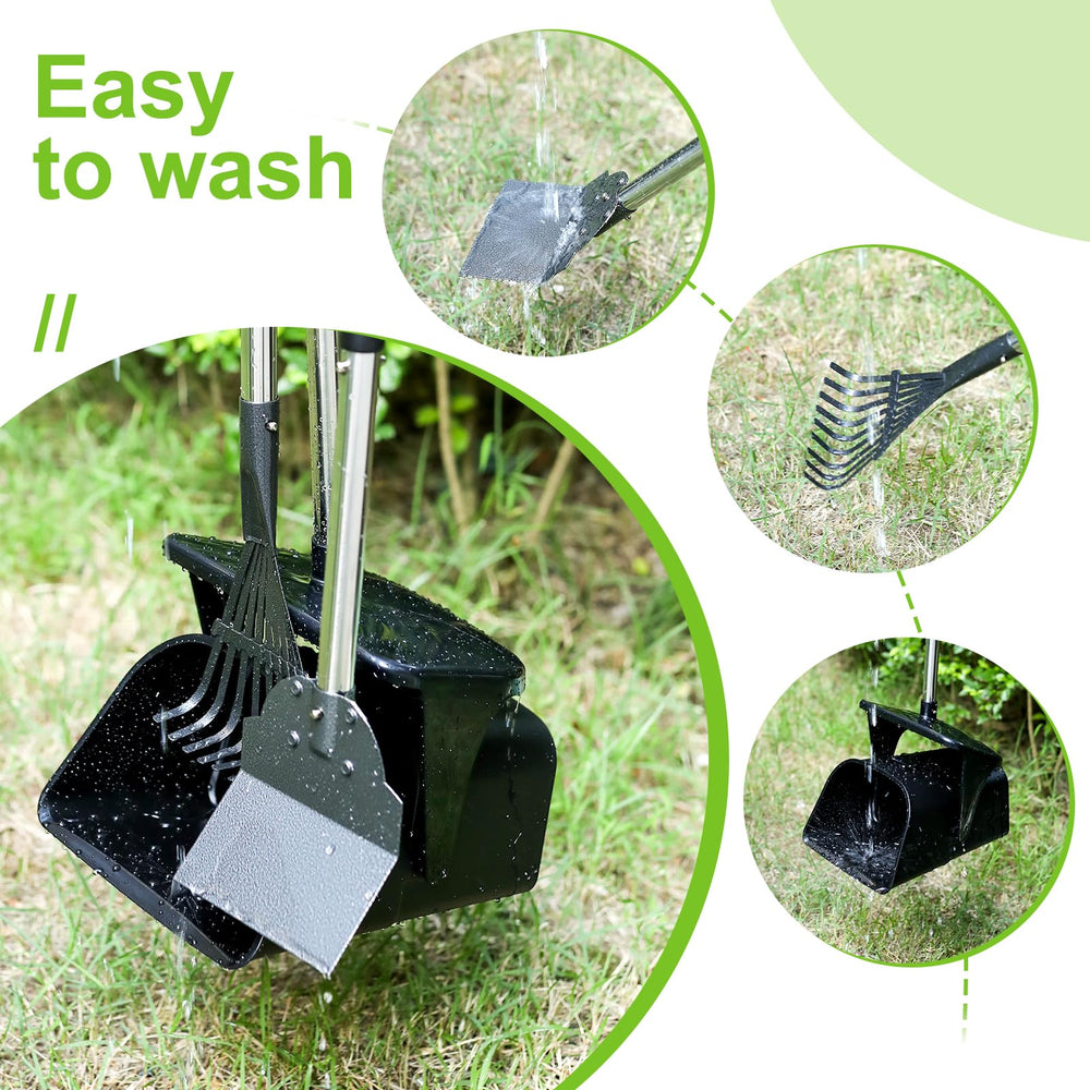 YGNNXRN pooper scooper aluminum body clean easily after use