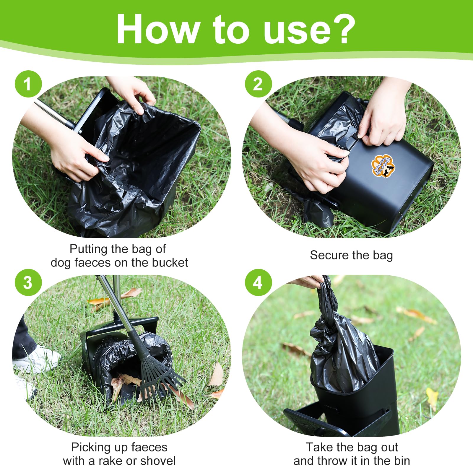 YGNNXRN pooper scooper extra-thick bags prevent tearing during disposal