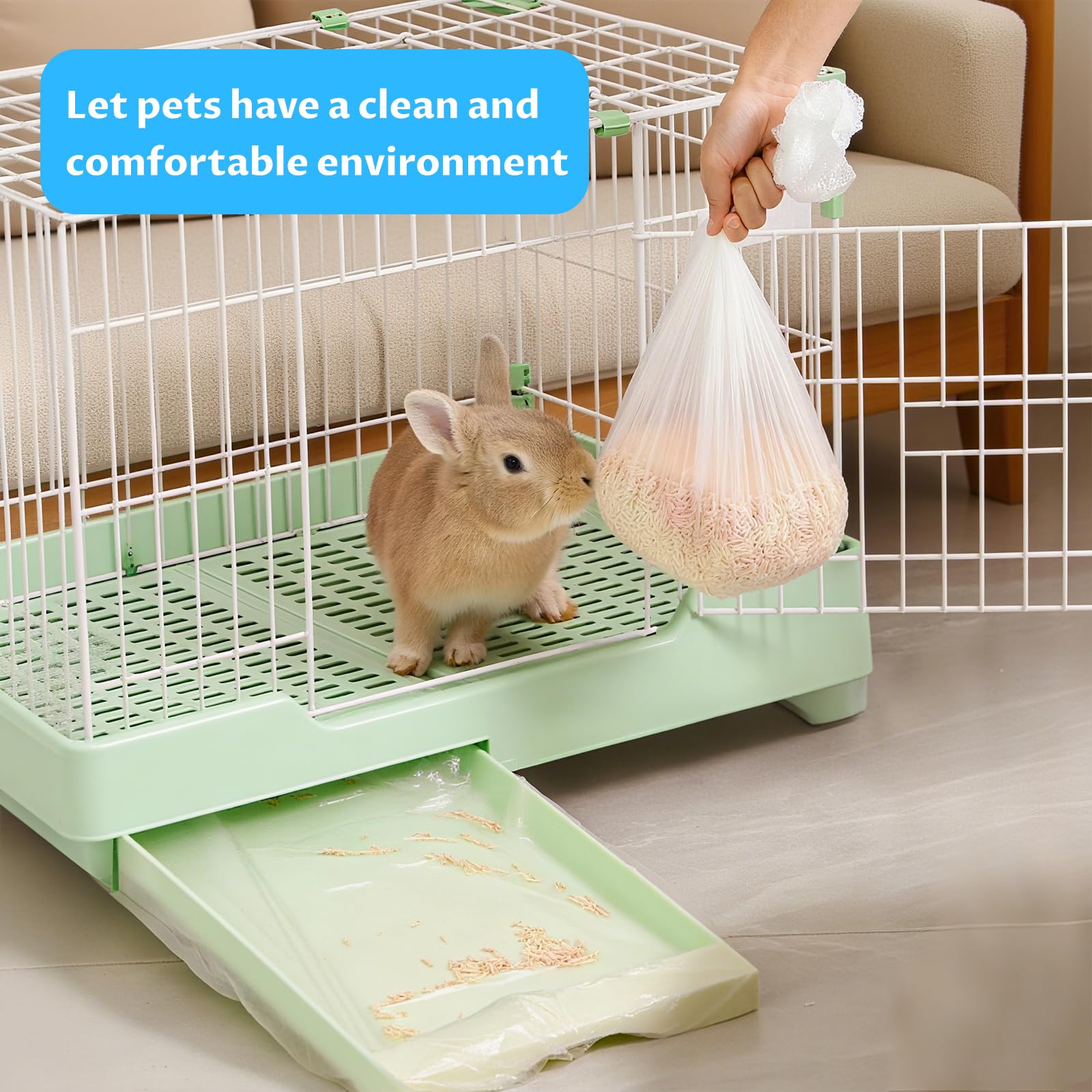 Yhalyea easy setup liner on tray, saving time when cleaning