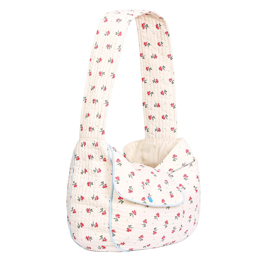 YHSHYZH Floral print bag doubles as a stylish carry option