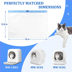 Yhwocd 18x12.6 inch litter bag fits standard boxes.