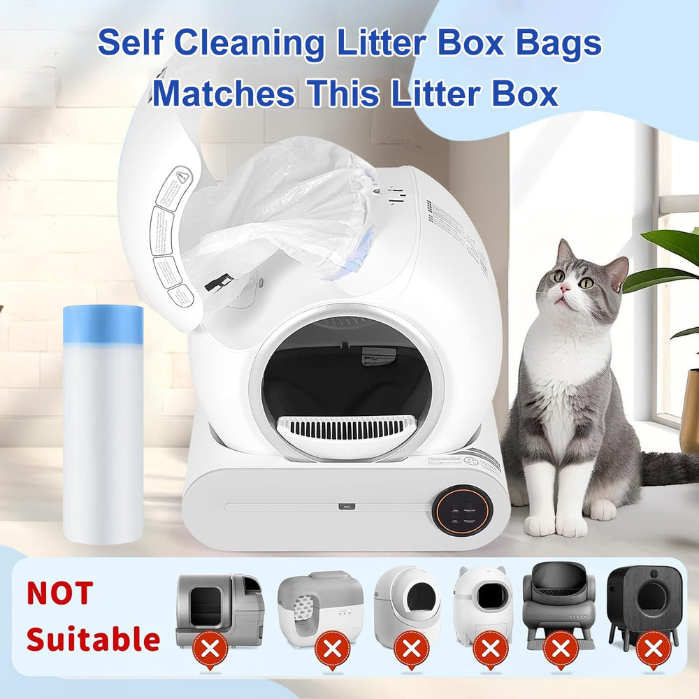 Yhwocd cat litter bags with drawstring design for easy handling and disposal