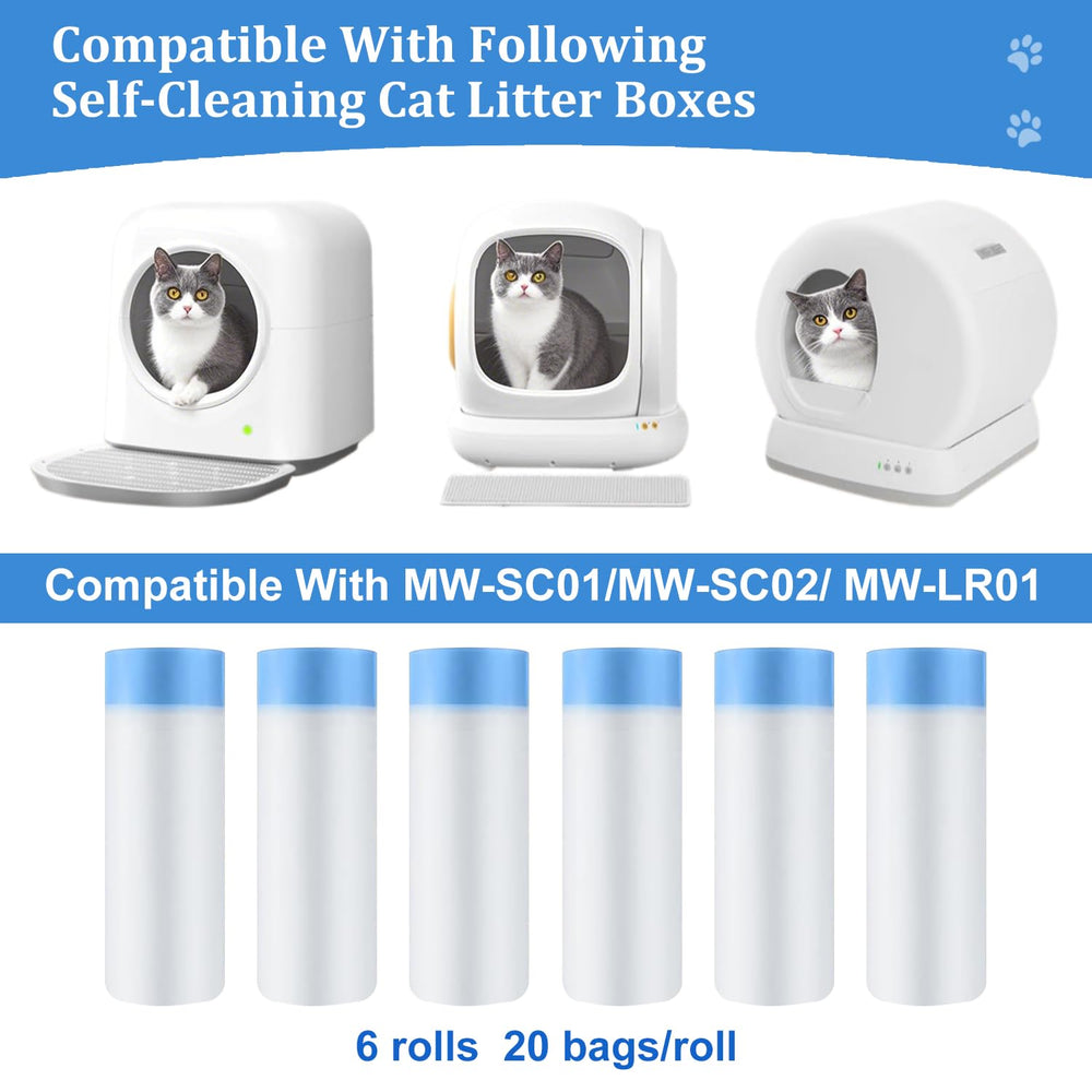 Yhwocd drawstring litter liner with sturdy handles for easy knotting.