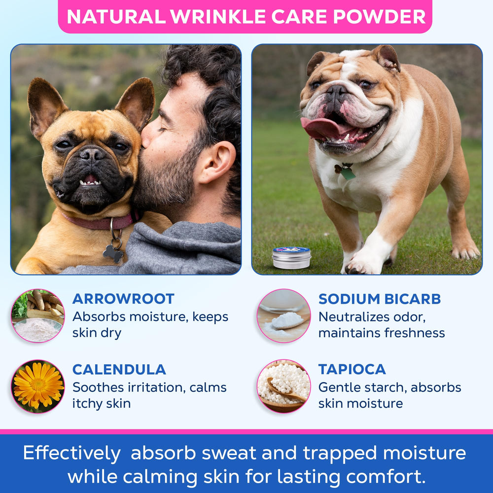 Applying Yibesi powder into facial folds helps manage moisture and odor.