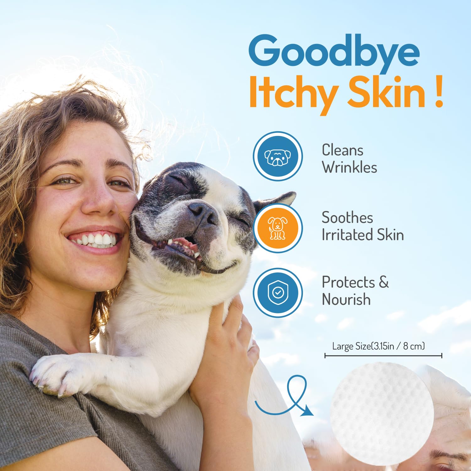 Yibesi honeysuckle-extract wipes soothe irritated skin without fragrance.