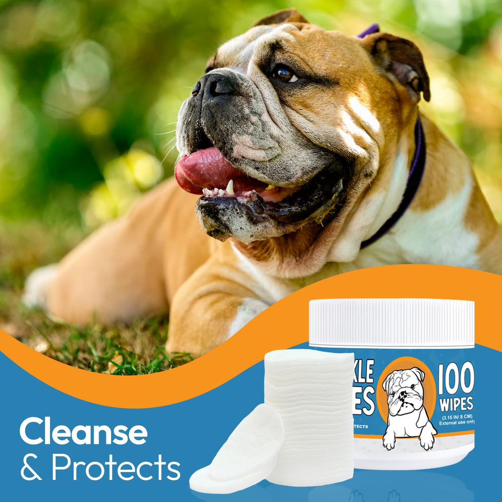 Yibesi wipes suitable for Bulldogs, Pugs, and Frenchies.