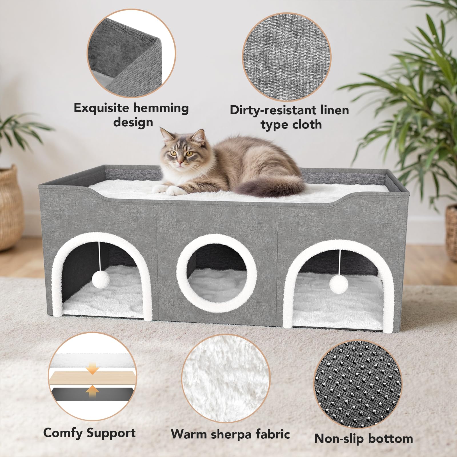 YIDAXIS Foldable hideaway provides easy storage and on-the-go comfort.