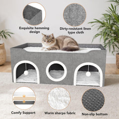 YIDAXIS Foldable hideaway provides easy storage and on-the-go comfort.
