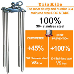 YiizKilc 30ft dog runner leash offering ample roaming space in the yard