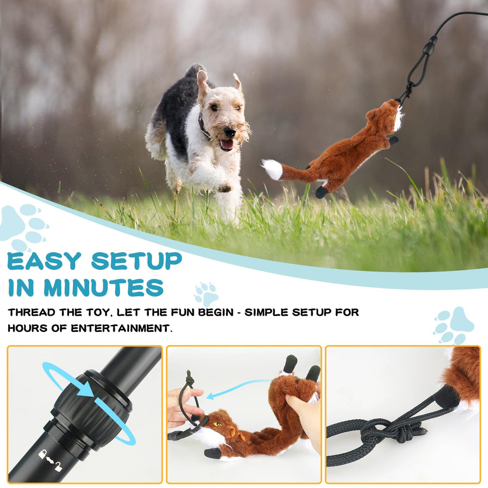 YILAKO Flirt Pole supports agility training and obedience practice.