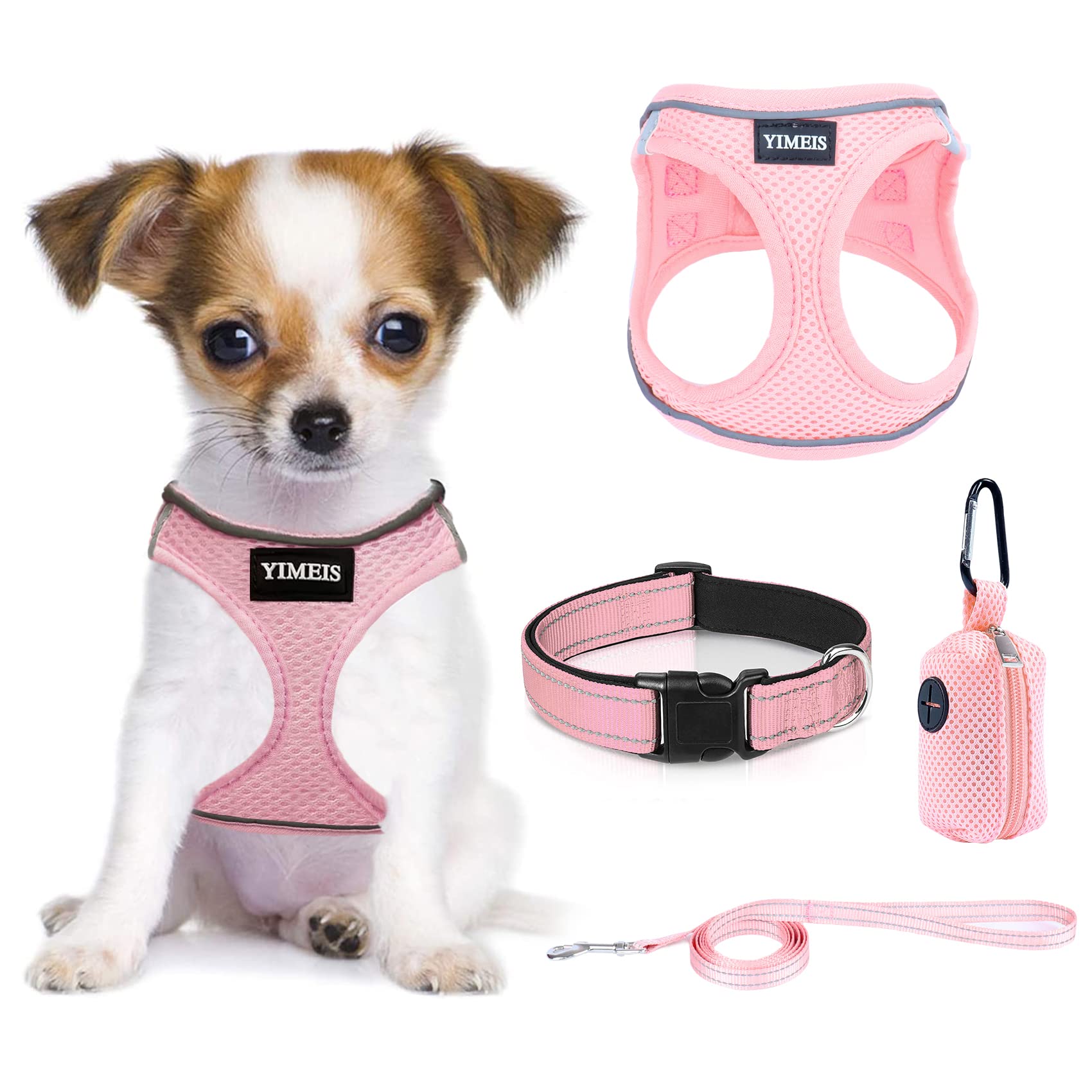 YIMEIS dog harness no-pull soft mesh for comfortable outdoor walks
