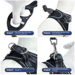 YIMEIS harness with 360-degree reflective strip for improved night visibility