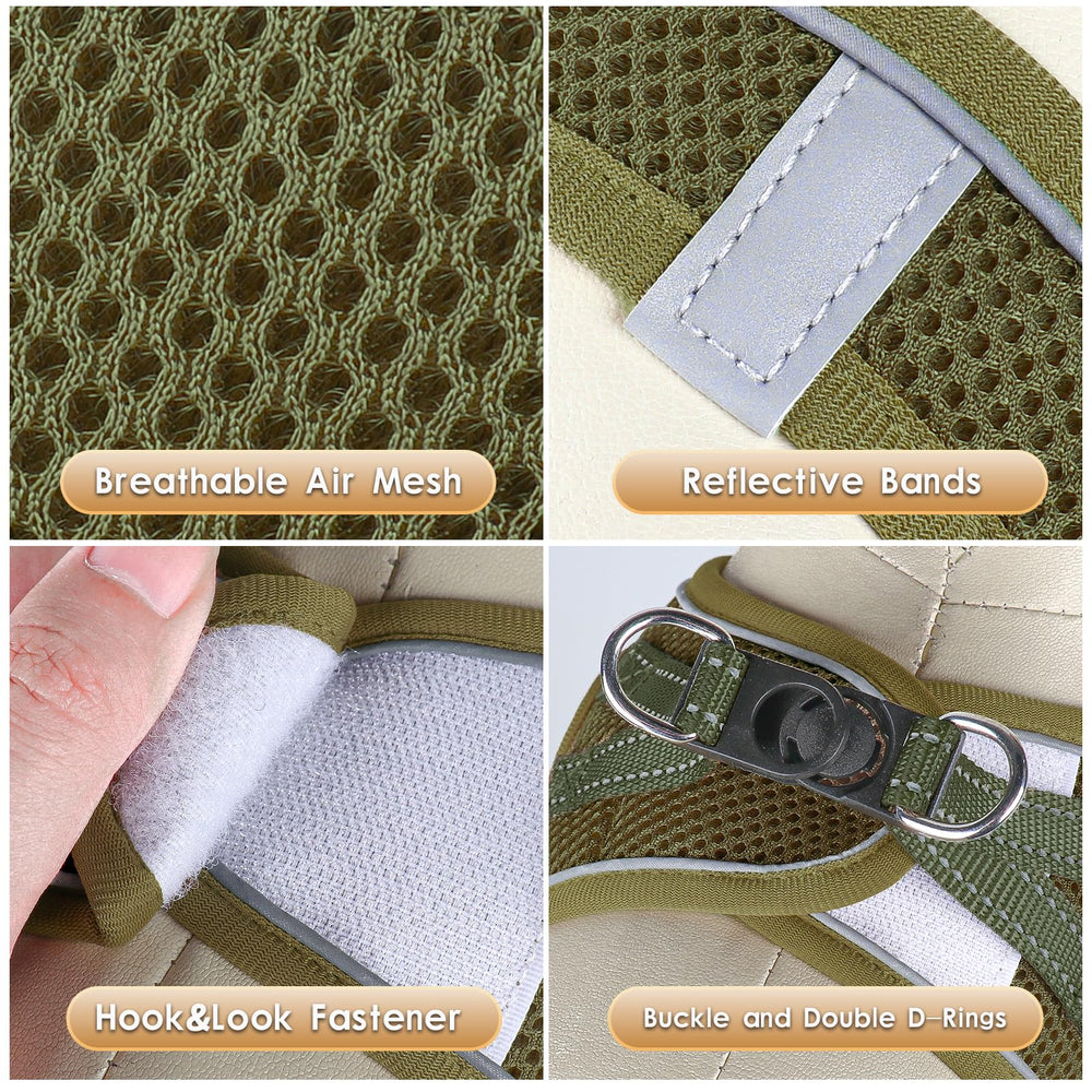 YIMEIS harness army green with reflective striping emphasizes visibility during evening adventures
