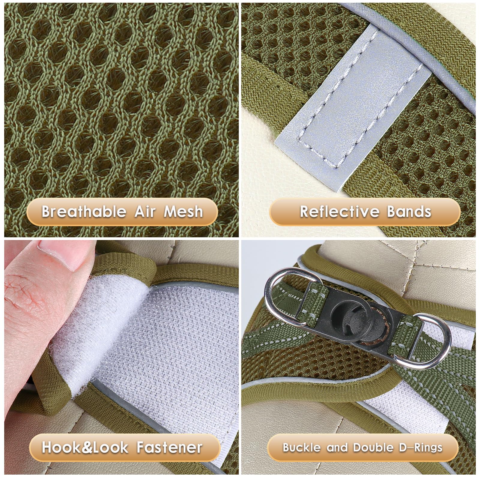 YIMEIS no-pull design prevents choking while walking