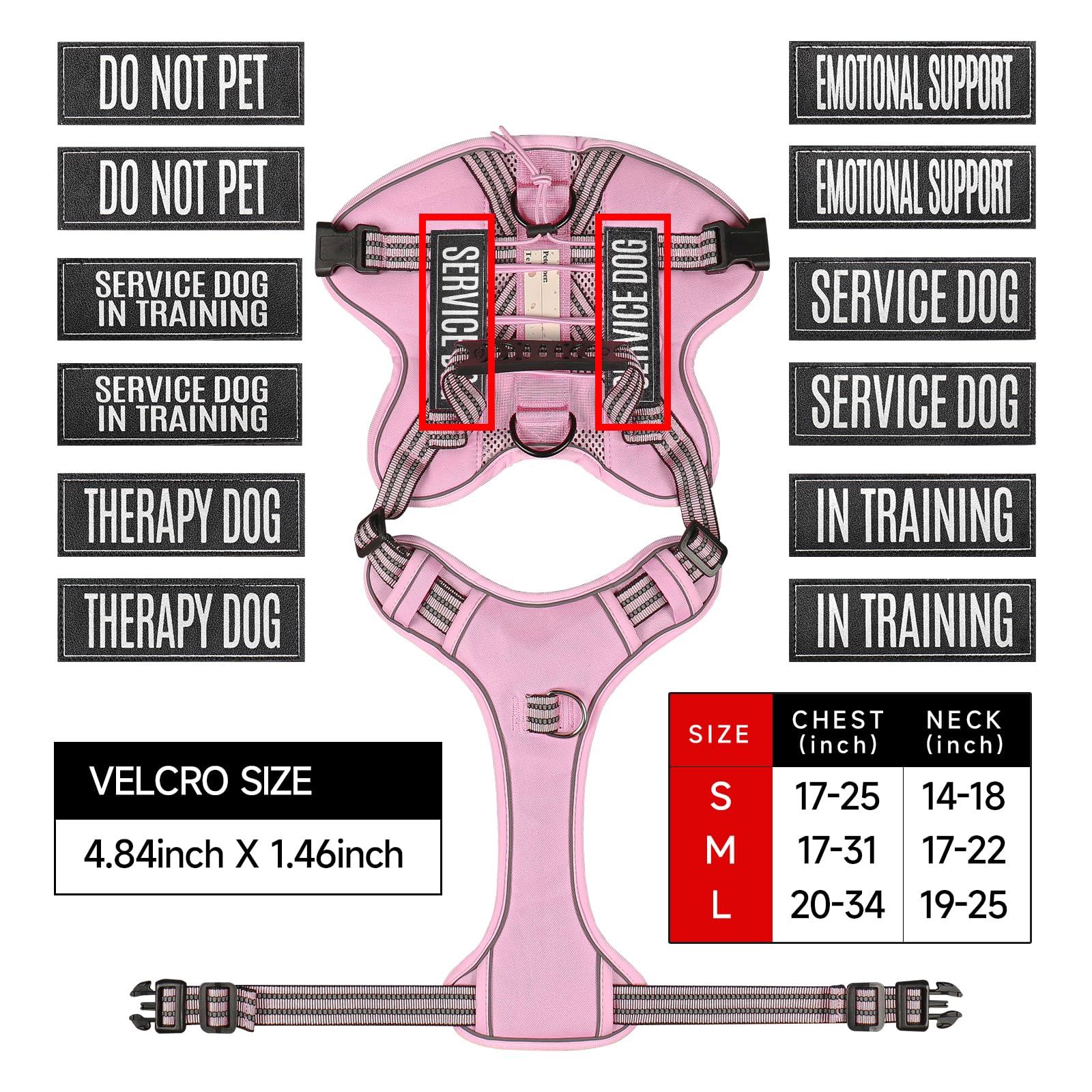 Yimeis service dog leash set for controlled daily walks.