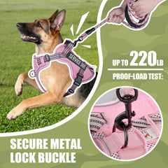 Close-up of Yimeis tactical harness showing secure fit.