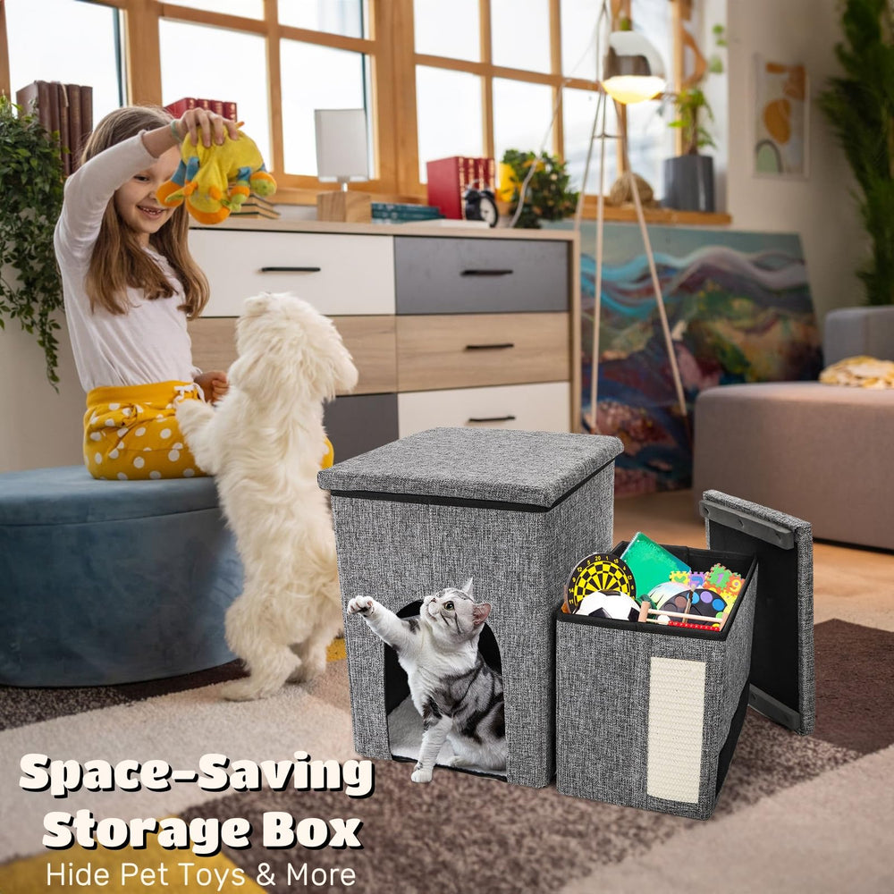 YIMITEE sturdy MDF base keeps stairs stable on carpet.