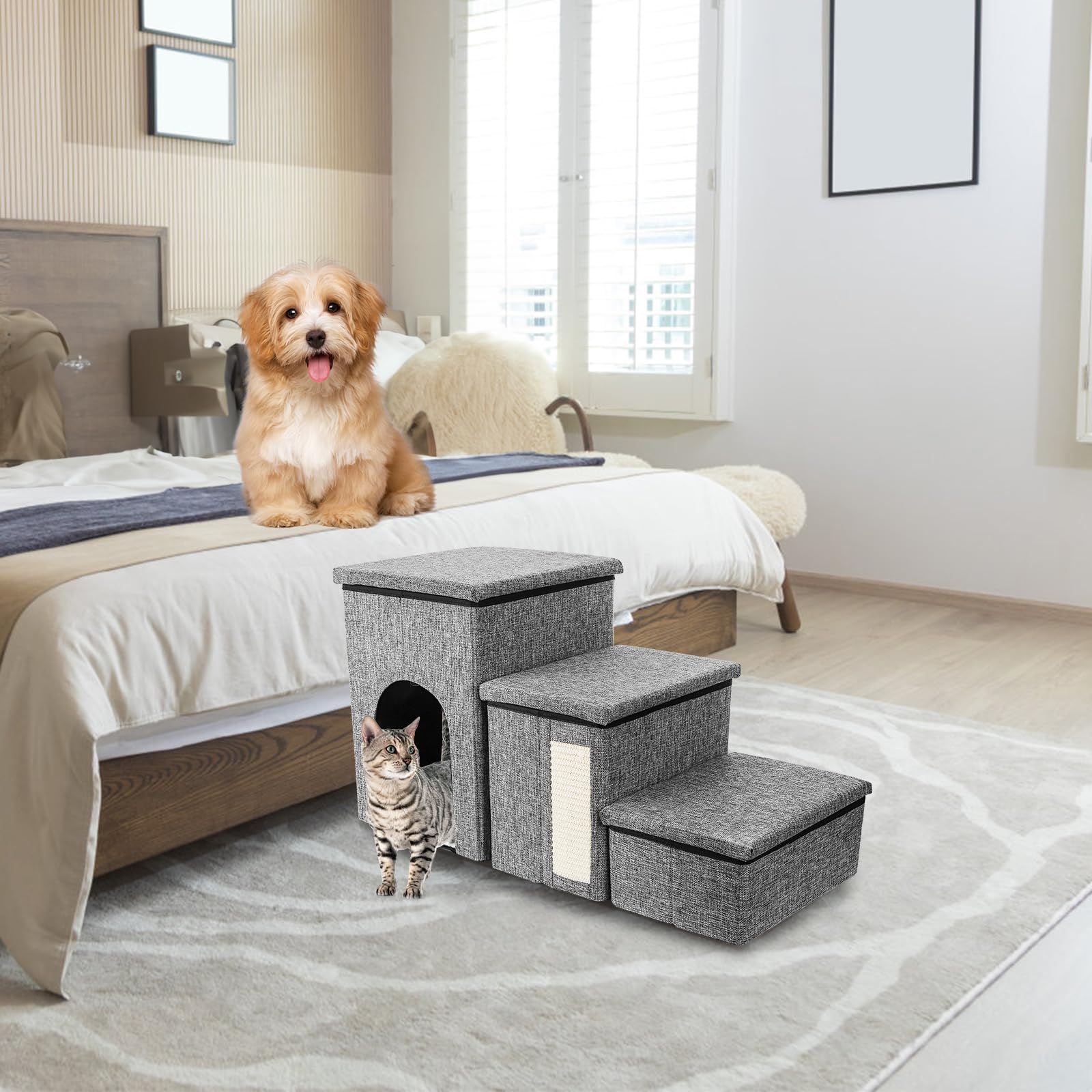 YIMITEE non-slip bottom design enhances pet safety.