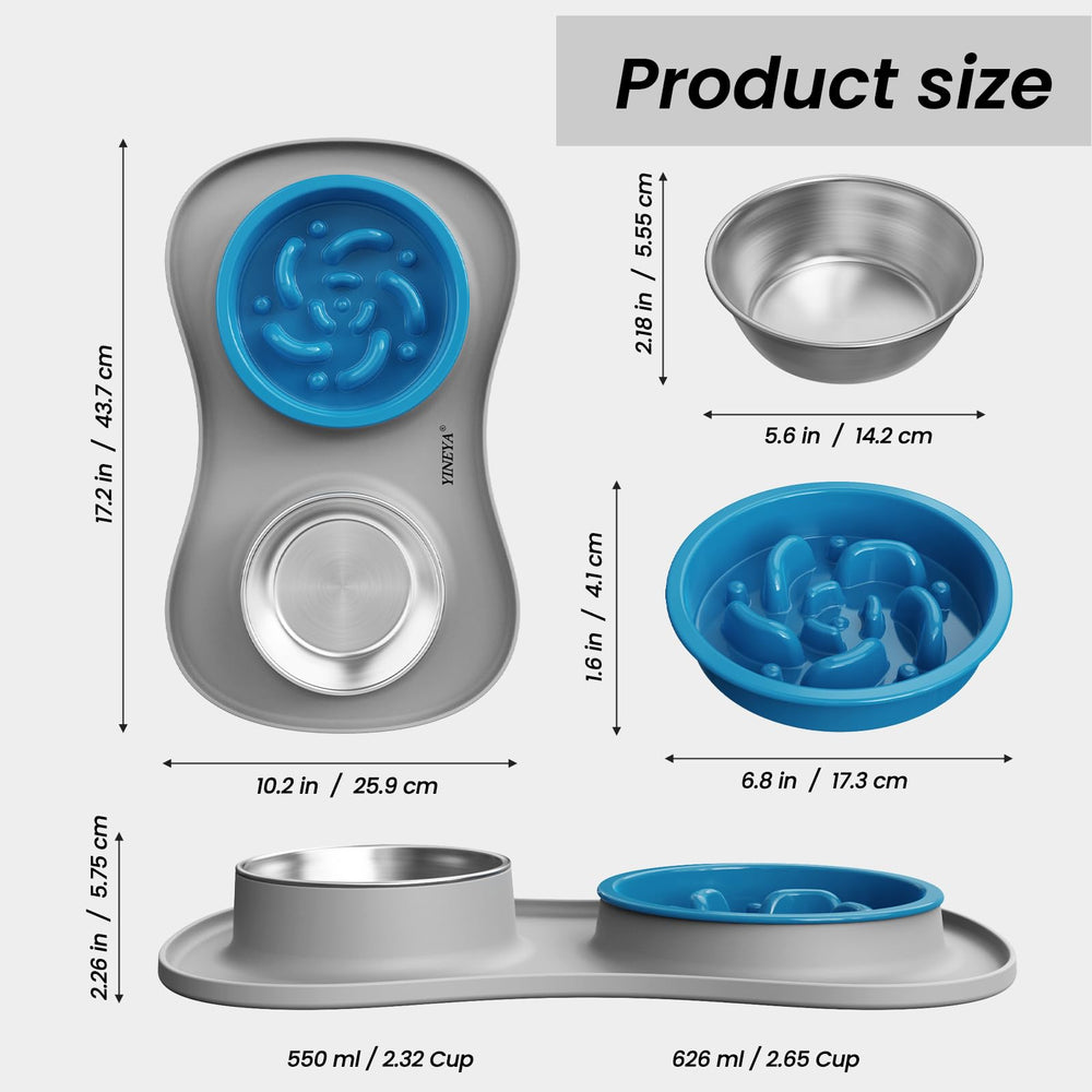 YINEYA non-slip base keeps bowls steady during meals
