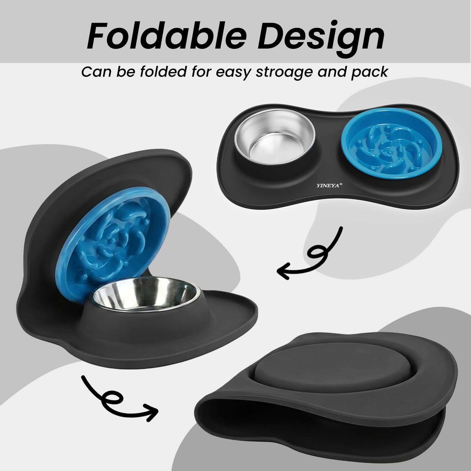 YINEYA travel-friendly feeding station designed for on-the-go use