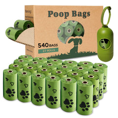 Yingdelai biodegradable poop bags in dispenser for easy outdoor waste cleanup.