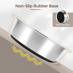 YINGFAN 7-cup dog bowl ideal for larger meals.