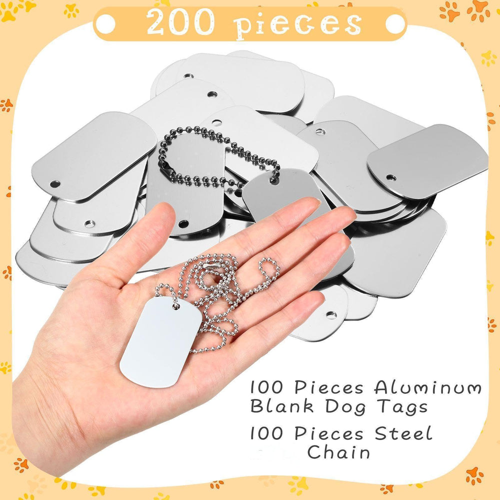 Yinkin engraving-ready blank tags for DIY crafts and gifts.