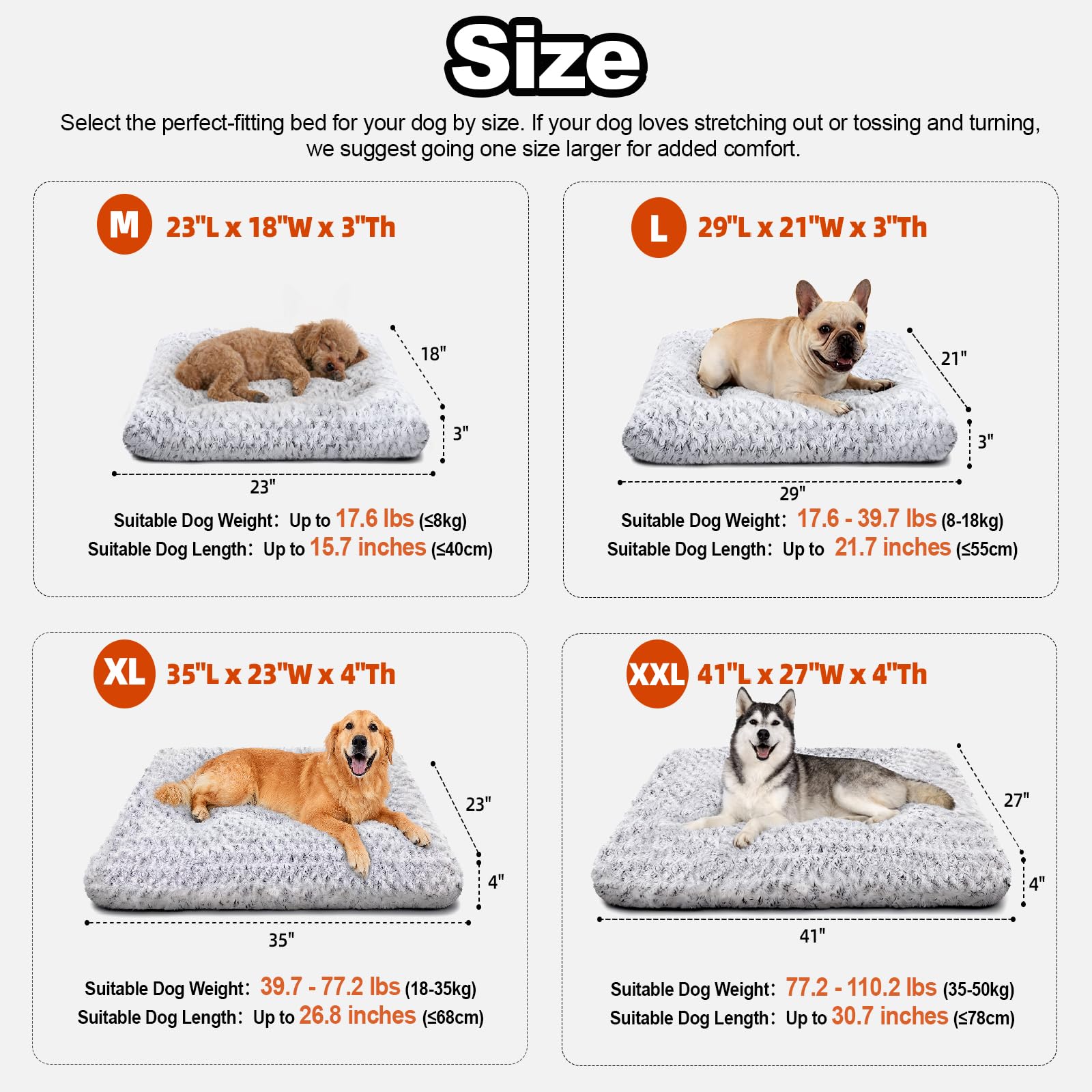 Yintrest 4-inch fiber support providing plush comfort