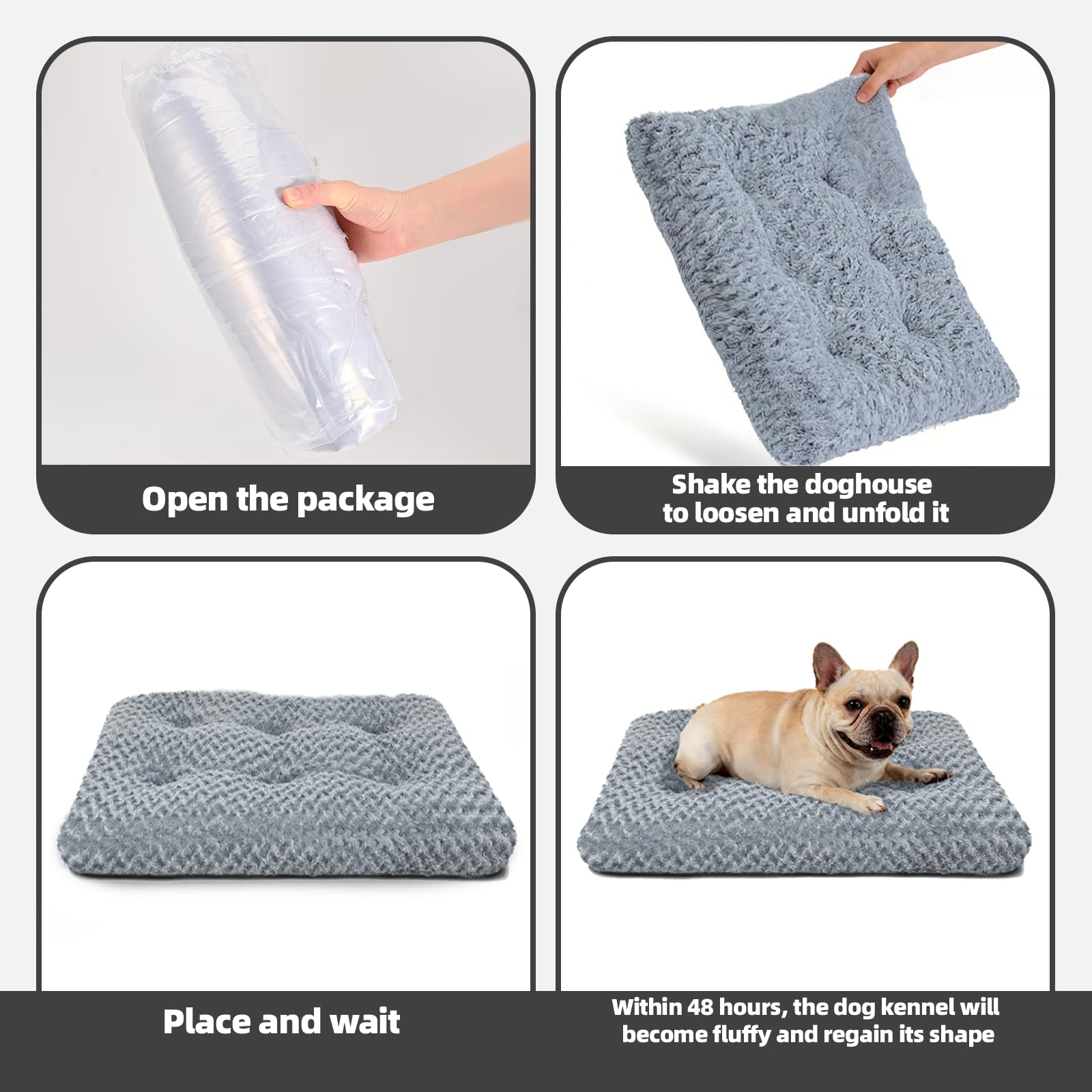 Yintrest Large Dog Bed Deluxe Plush travel-friendly image suggesting easy car trips.