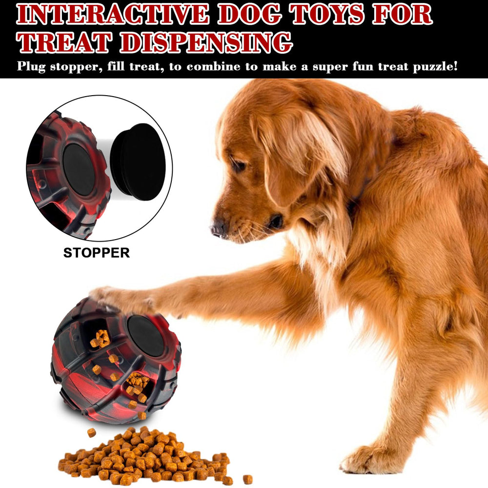 Yipetor dog toy made of durable rubber for power chewers and easy cleaning.