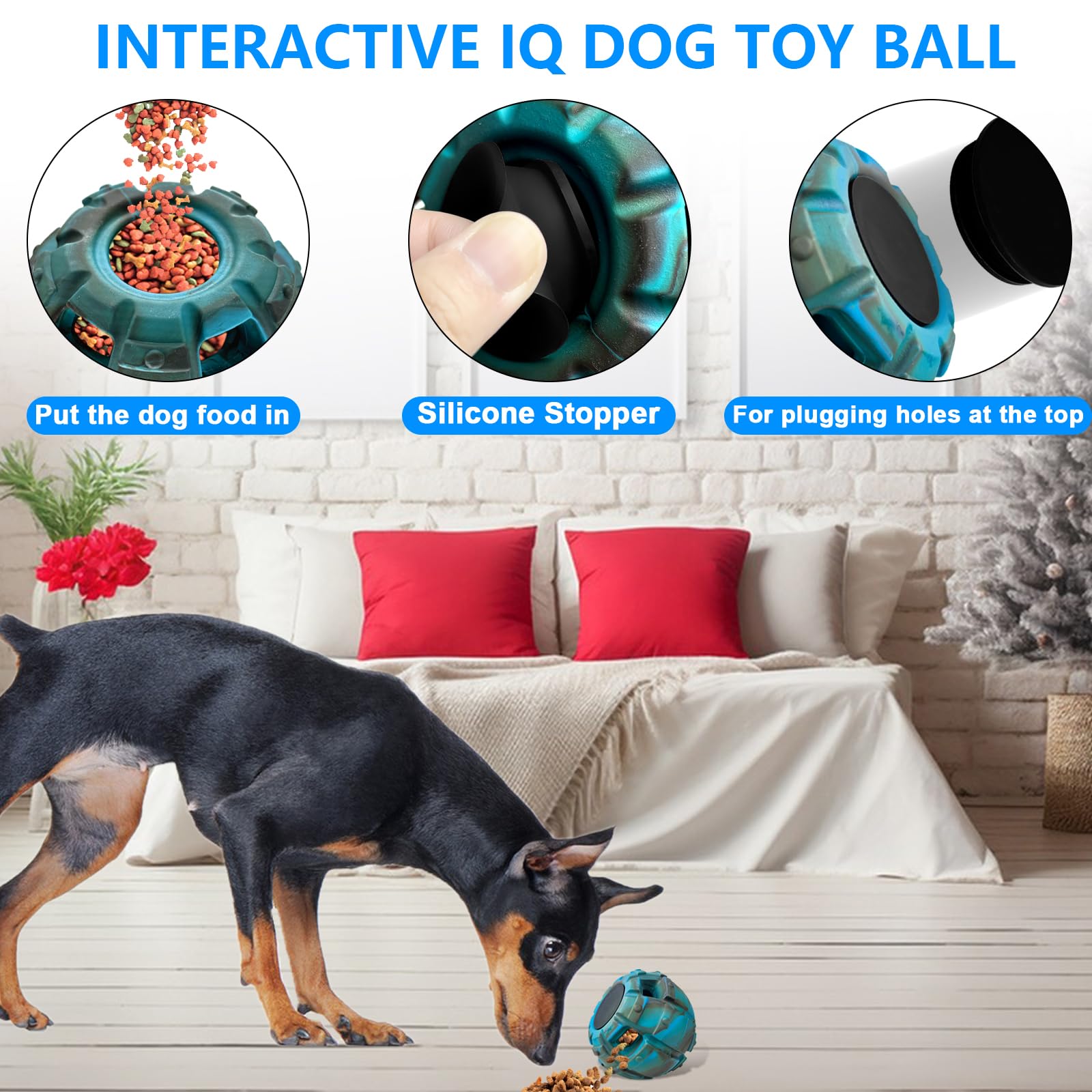 Yipetor versatile indoor-outdoor dog toy for fetch and play