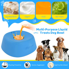 Yipetor liquid treat dog bowl safe dishwasher for easy cleanup after meals.