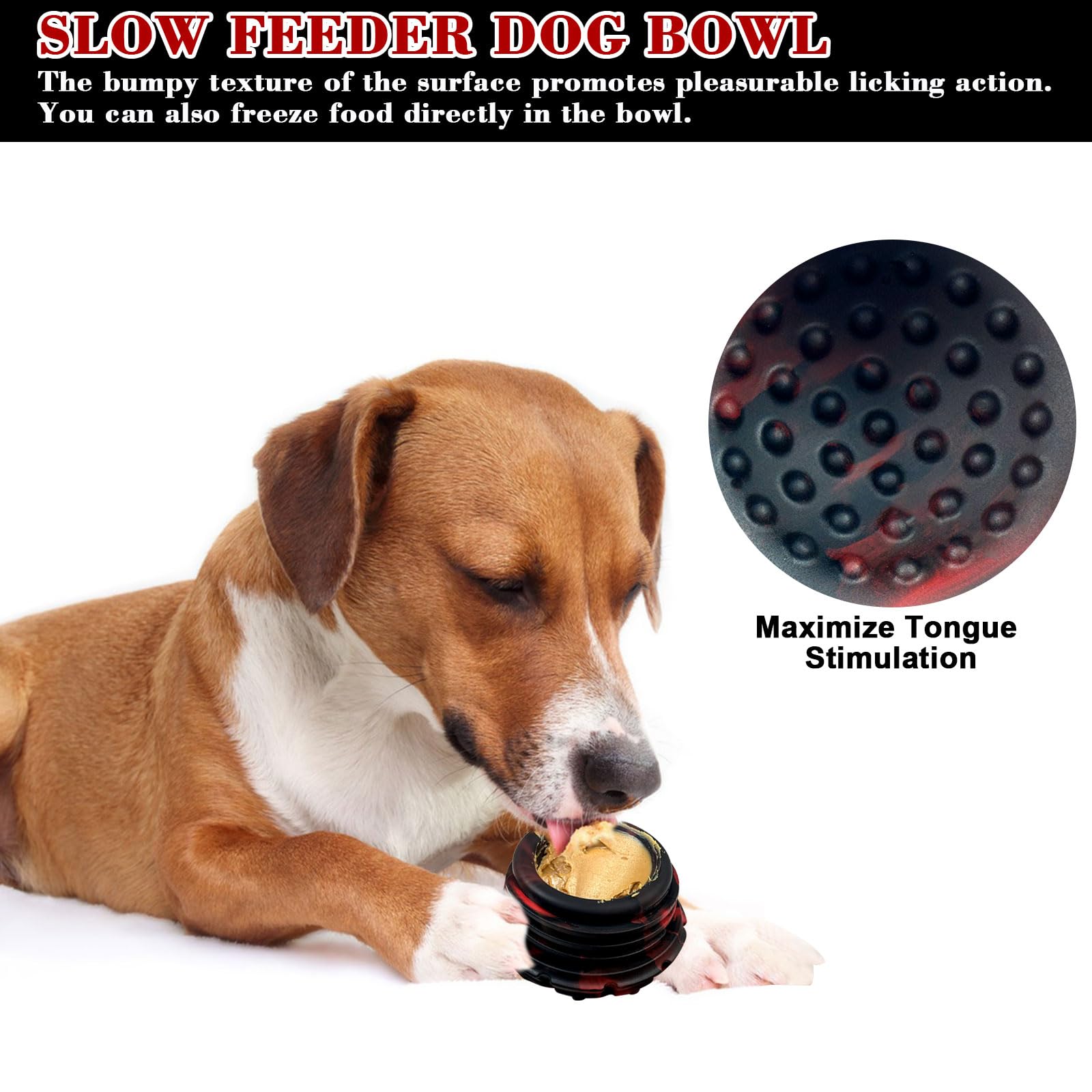 Yipetor durable rubber toy withstands power chewers for long-lasting fun