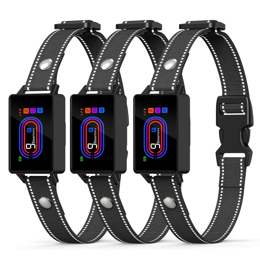 Yipilu 3-pack bark collars displayed together for multi-dog homes