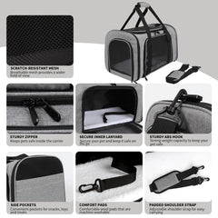 Yipincover carrier with removable base for a cozy resting surface