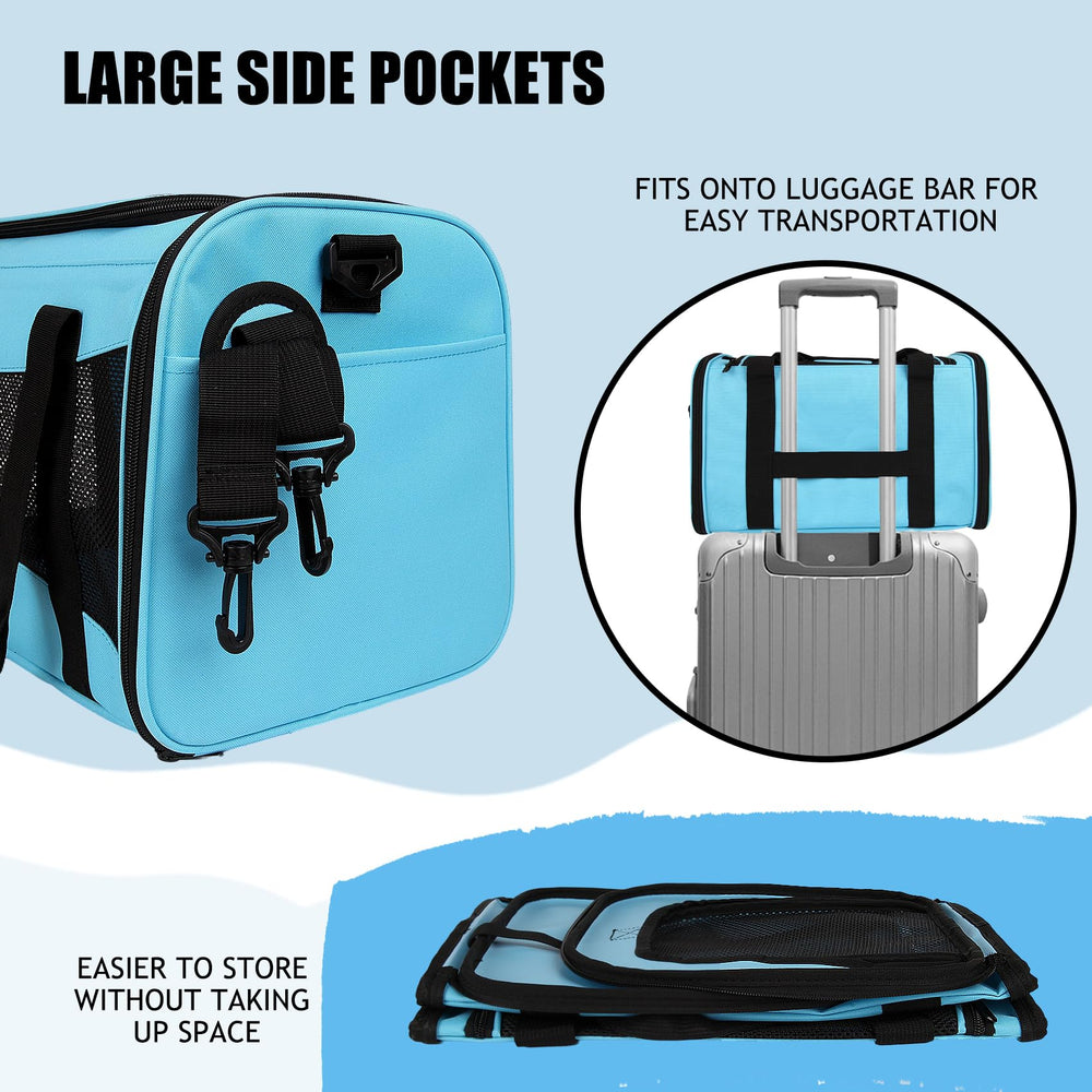 Yipincover blue adjustable-strap carrier stays secure on the go