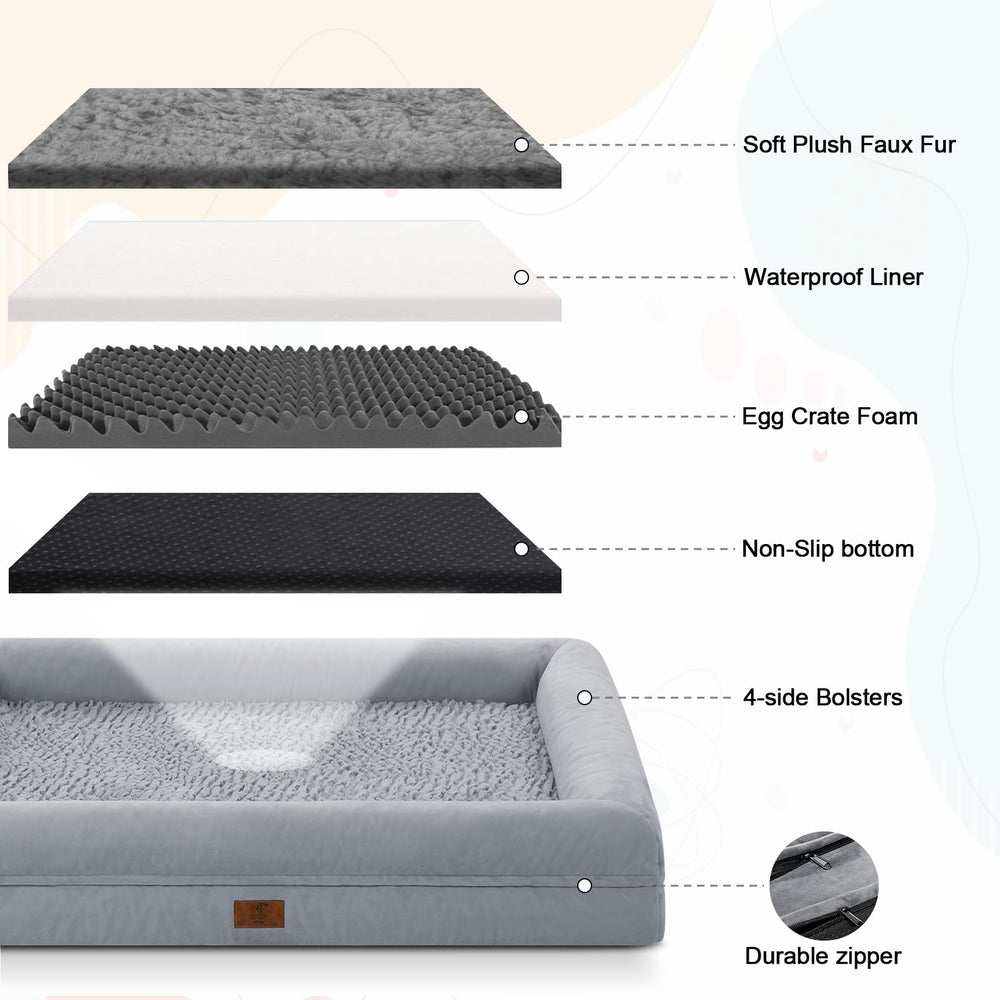 Yiruka XL bed features non-slip bottom for stability
