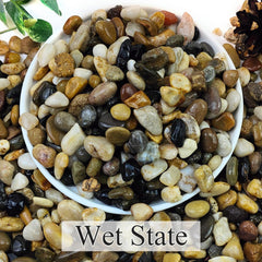YISZM polished pebbles for aquarium beautify tanks safely