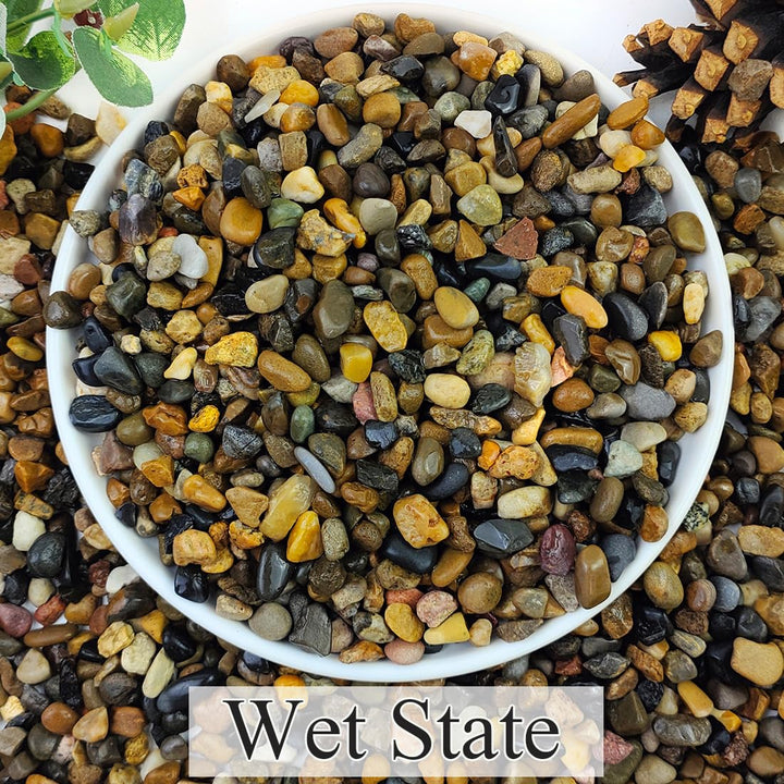 YISZM aquarium gravel 1/4-inch natural stones for fish tanks.