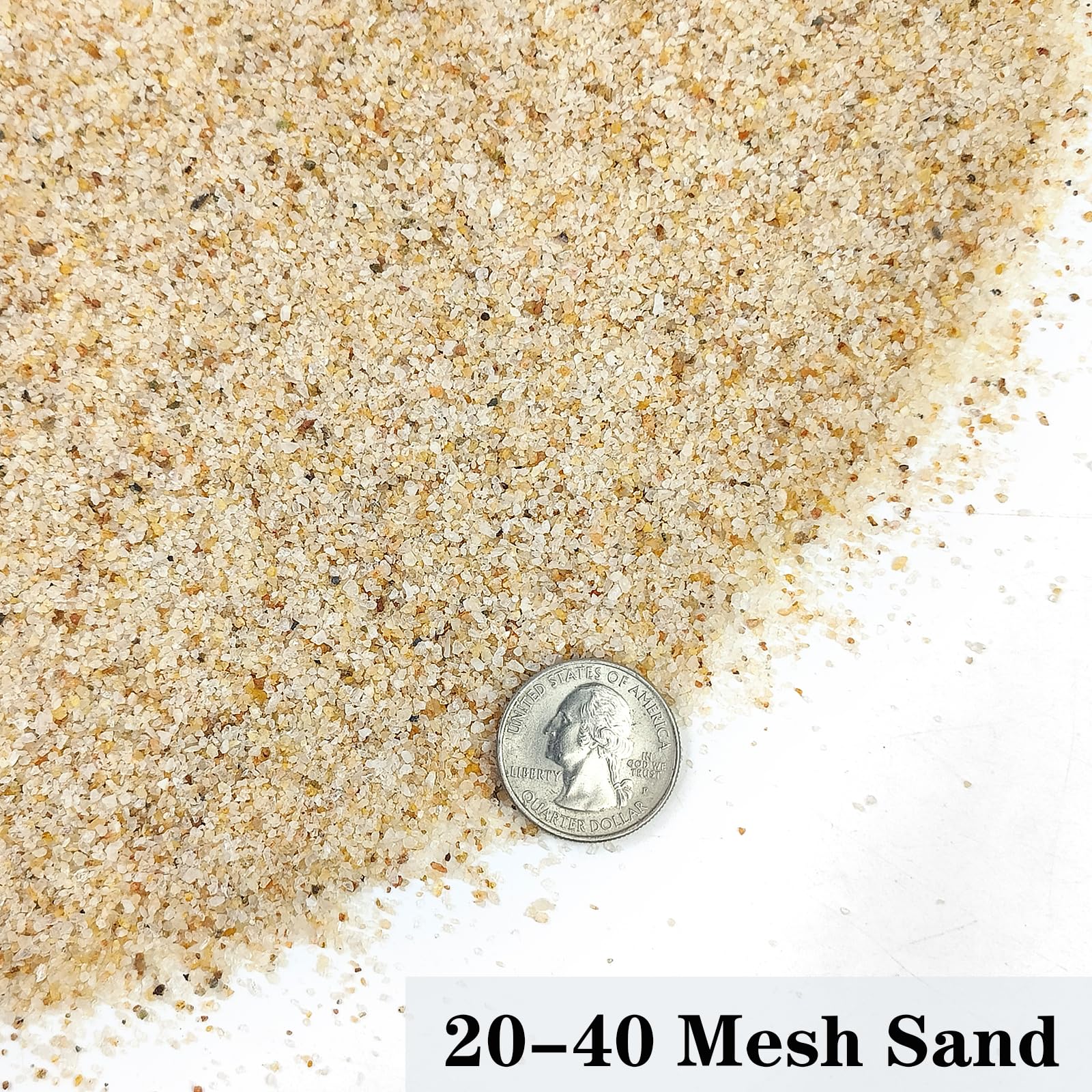 YISZM beige sand in a tank highlights a calm seabed look