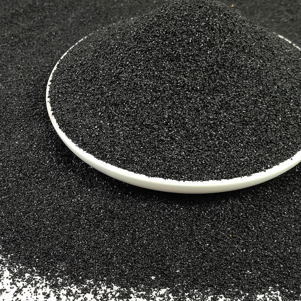 YISZM black aquarium sand close-up texture for natural seabed effect