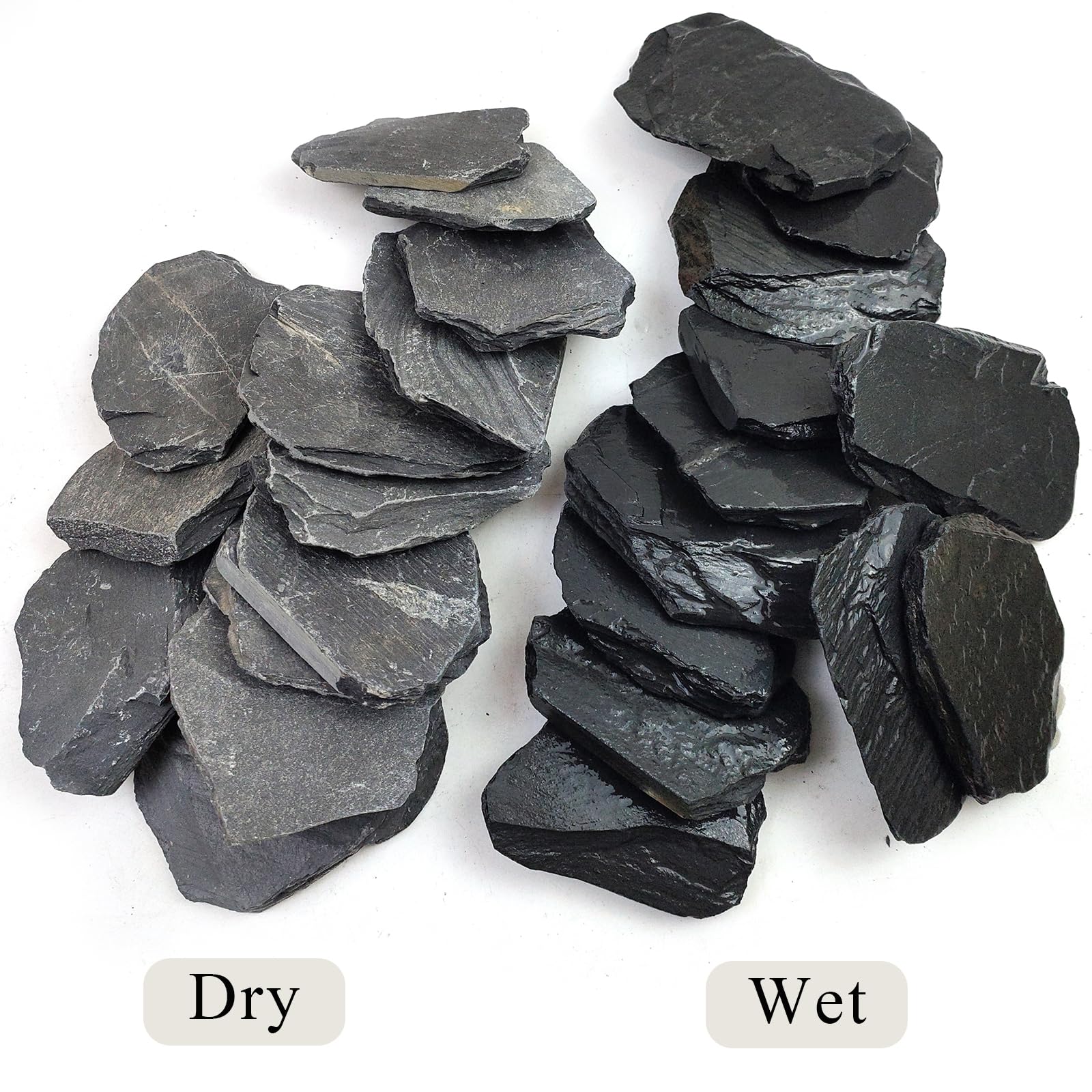 YISZM slate rock aquascape mountains and cliffs enhance layout
