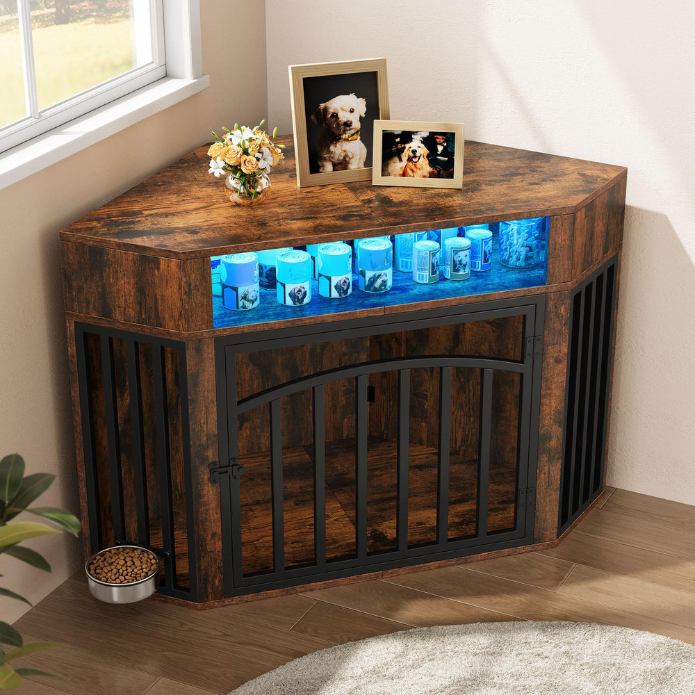 YITAHOME 52-inch kennel provides spacious interior for medium to large dogs