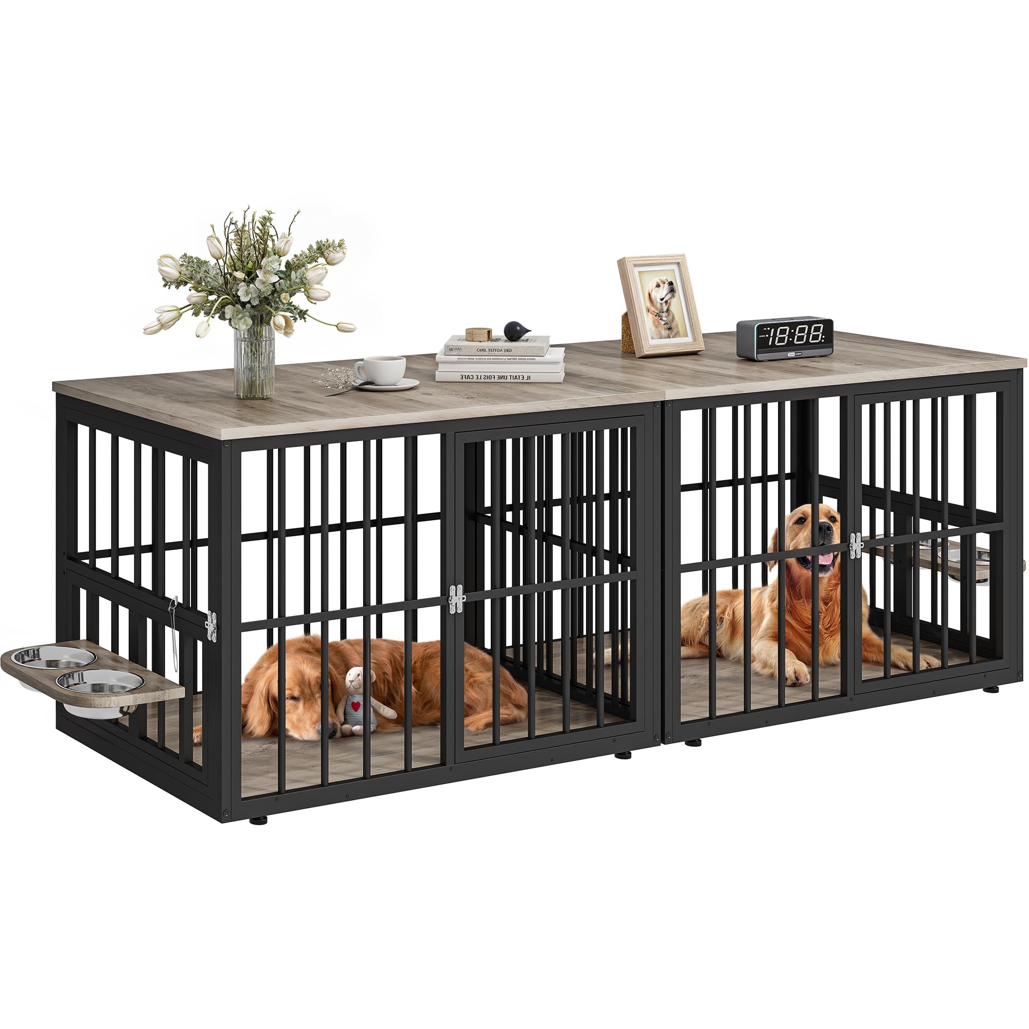 YITAHOME 88.6-inch corner crate with space-saving furniture integration.