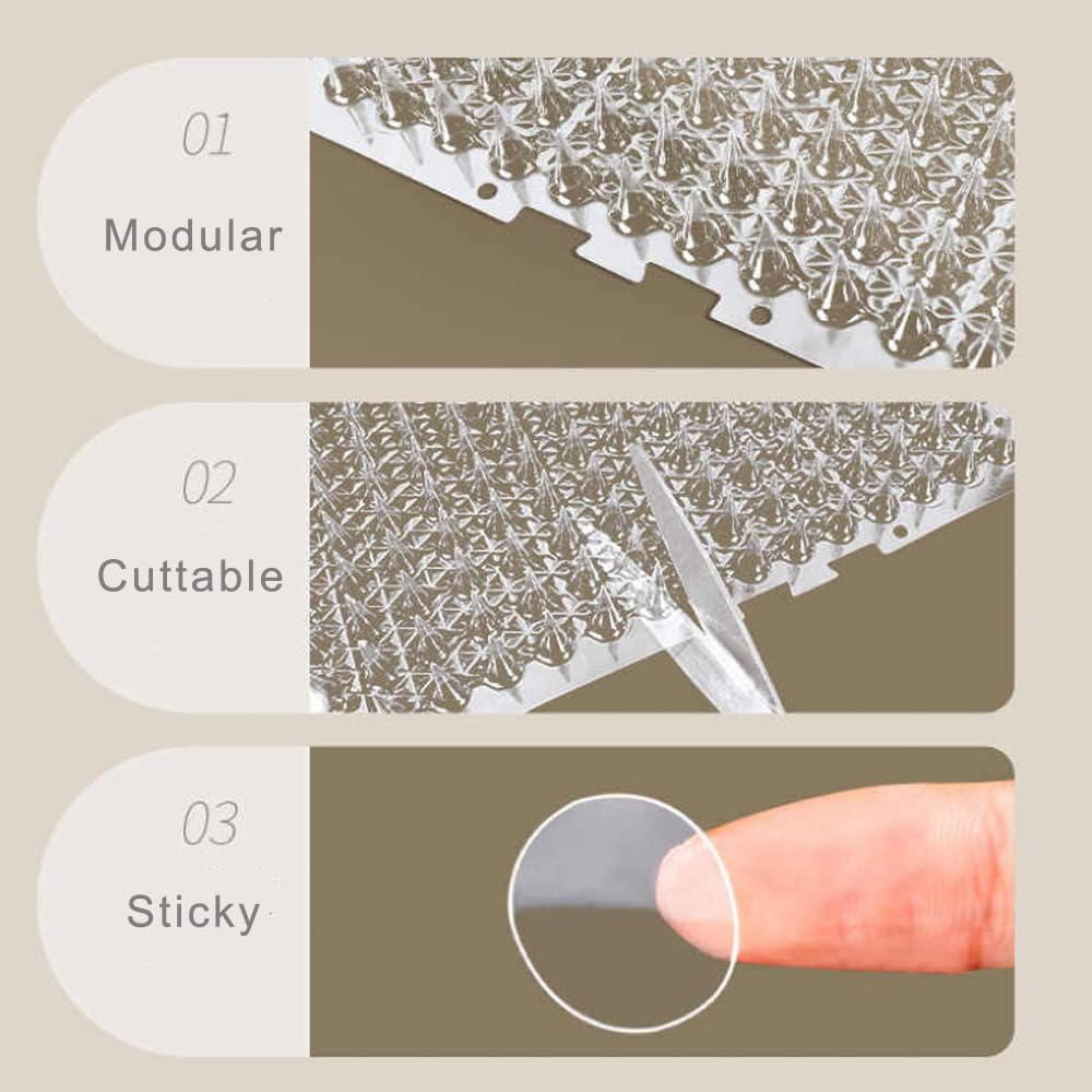 YITESHI transparent deterrent mat blends with furniture decor outdoors