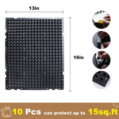 YITESHI scat mat installed around a sofa blocks cat access softly.