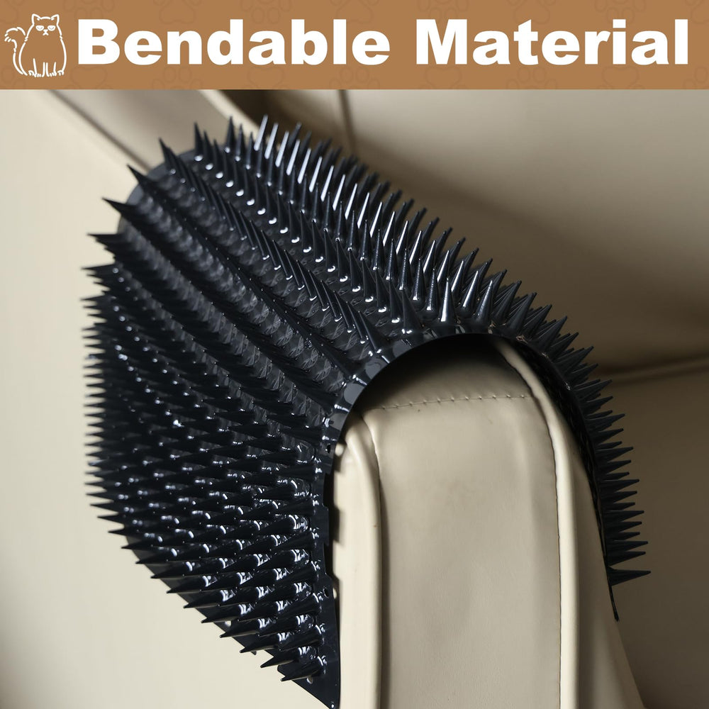 Close-up of YITESHI scat mat spikes showing safe, humane height.