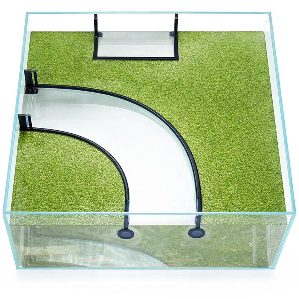 Yiyiring floating barrier arc 60cm defines plant zones in the aquarium.